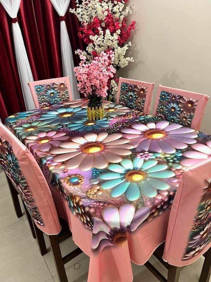 6 Seater Dinning Table Cover set (TBC12)