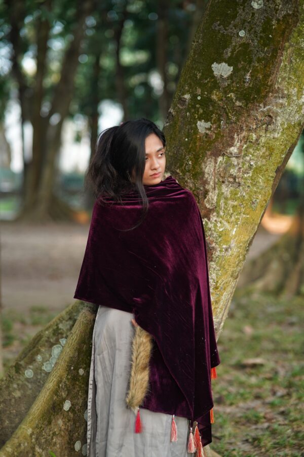 Special China Velvet & Fluffy Shawl Cador (Kolija) - Image 4